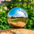 Stainless Steel Hollow Bright Mirror l Garden Landscape Floating Ball