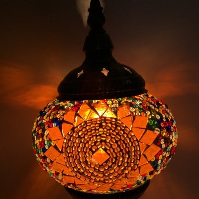 Mediterranean Turkish Mosaic Table Lamp