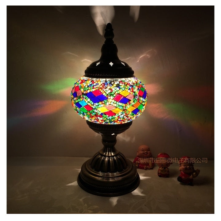 Mediterranean Turkish Mosaic Table Lamp