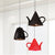 Modern Resin Teapot shape lampshade E27 holder White/Black/Red Pendant Light