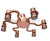 Rainfall Shower Head Antique Red Copper Shower Heads