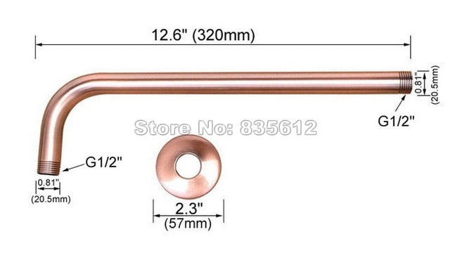 Rainfall Shower Head Antique Red Copper Shower Heads
