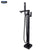 Black Floor Mounted Bathtub Faucet Mixer Tapware Square Design Double Handle Shower