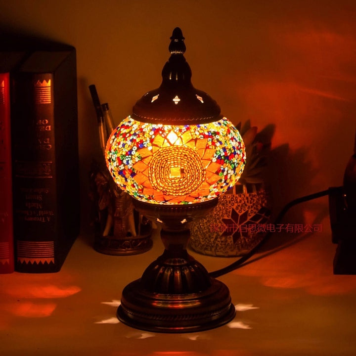 Mediterranean Turkish Mosaic Table Lamp