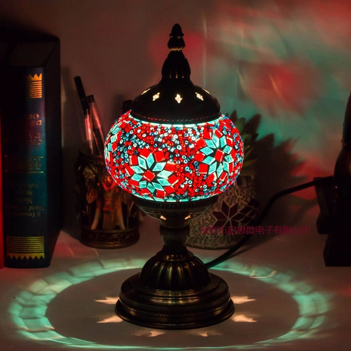 Mediterranean Turkish Mosaic Table Lamp