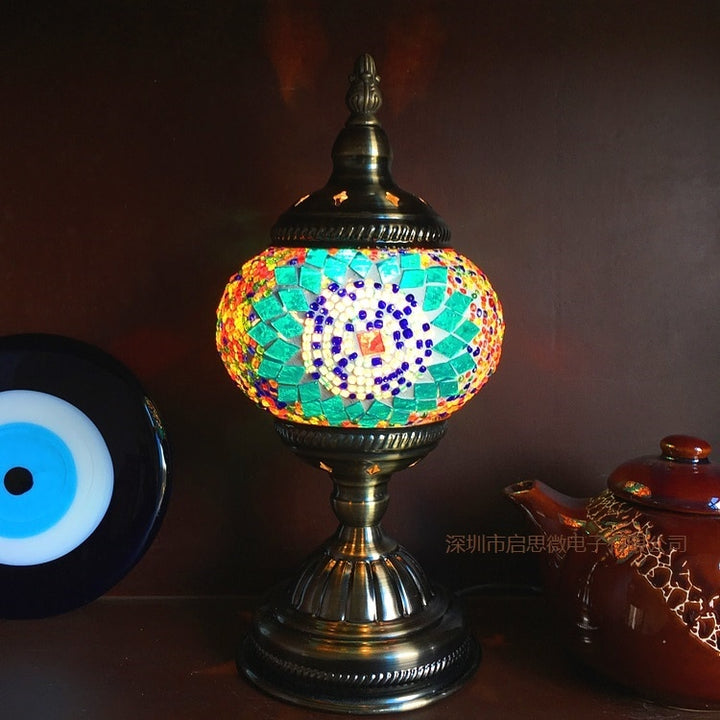 Mediterranean Turkish Mosaic Table Lamp