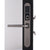 Waterproof Electronic Sliding Door Lock, Keyless Biometric Fingerprint Sliding Hook Door Lock for Wooden or Aluminum Glass Door