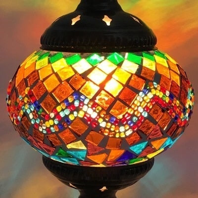 Mediterranean Turkish Mosaic Table Lamp