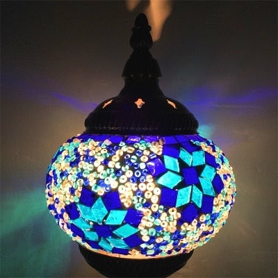 Mediterranean Turkish Mosaic Table Lamp