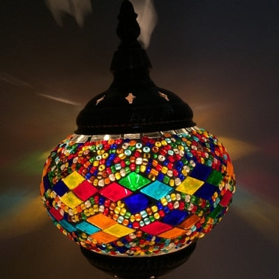 Mediterranean Turkish Mosaic Table Lamp