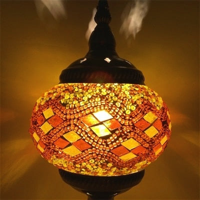 Mediterranean Turkish Mosaic Table Lamp