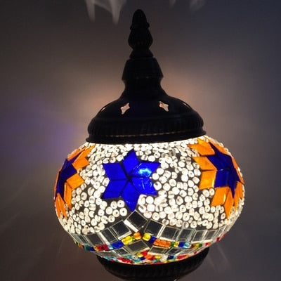 Mediterranean Turkish Mosaic Table Lamp