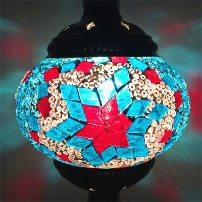 Mediterranean Turkish Mosaic Table Lamp