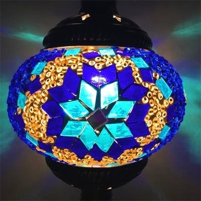 Mediterranean Turkish Mosaic Table Lamp