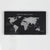 LED 18W Black World map Acrylic Wall Light