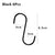 XZJJA 6Pcs Metal S-Shaped Hooks Kitchen Storage Holders Clasp Sundries Organizer Cast Iron Hanging S Hooks Clothes Bag Hanger