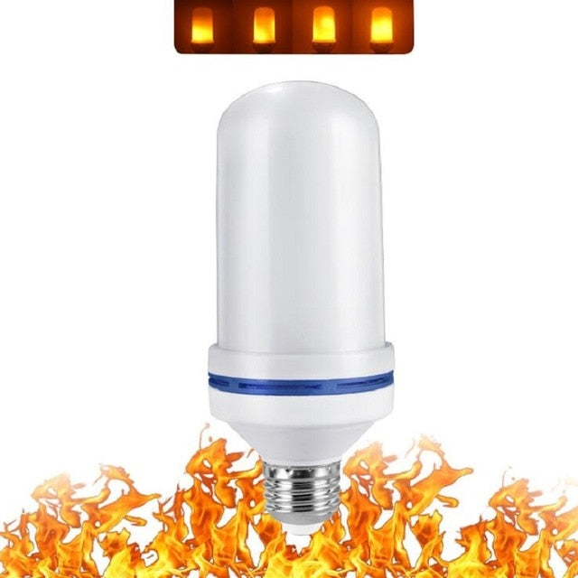 LED E27 E26 B22 E14 E12 Bulb Flame Effect Fire Lamps Flickering  3W 5W 7W 9W Decor LED Lamp AC85-265V