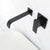 Matt Black Plated Bathroom Wall Mounted Faucet