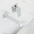 Matt Black Plated Bathroom Wall Mounted Faucet
