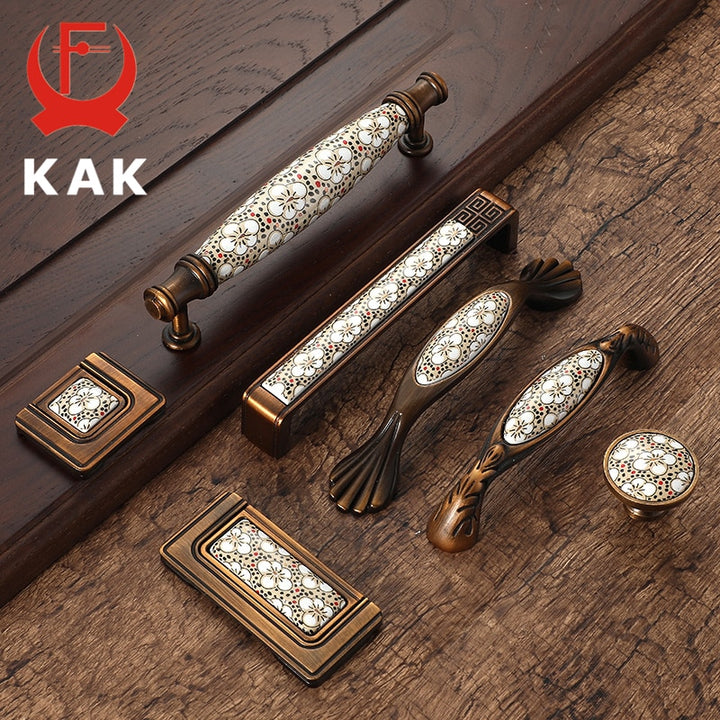 Ceramic Cabinet Handles Vintage Drawer Furniture Handle Hardware